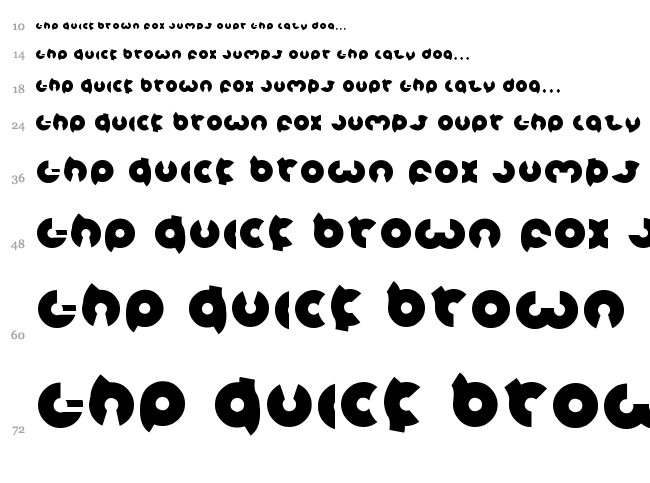 Magnet font waterfall